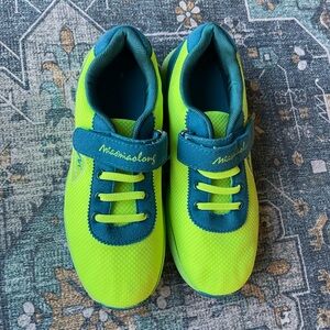 Kids Shoes - Neon Green and Blue